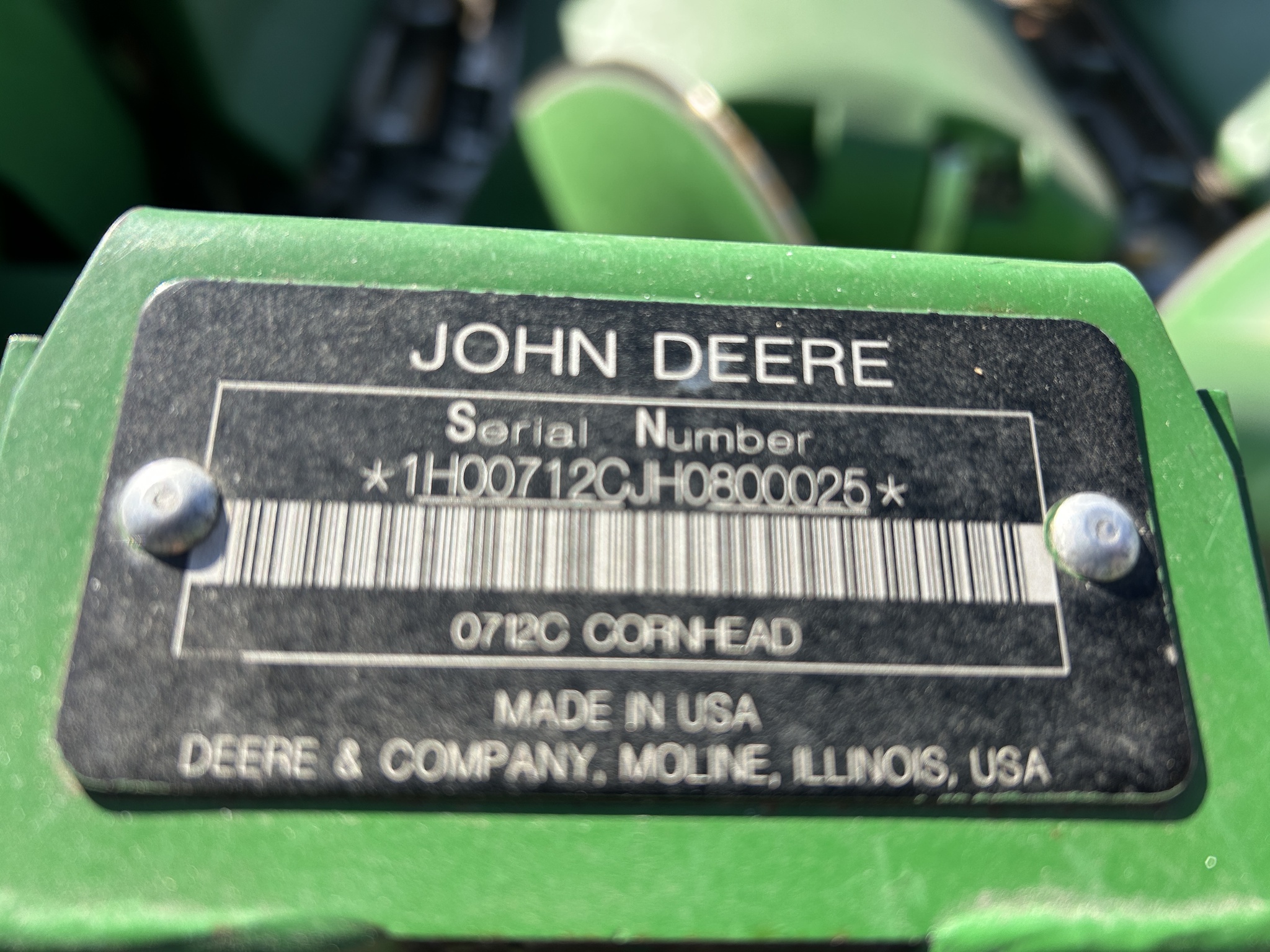  2018 John Deere 712C at Heritage Tractor in Baldwin City, KS