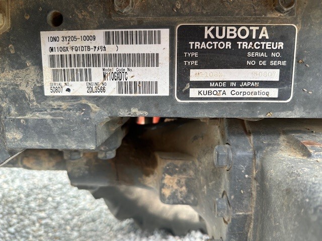 2014 Kubota M110GX Image 8