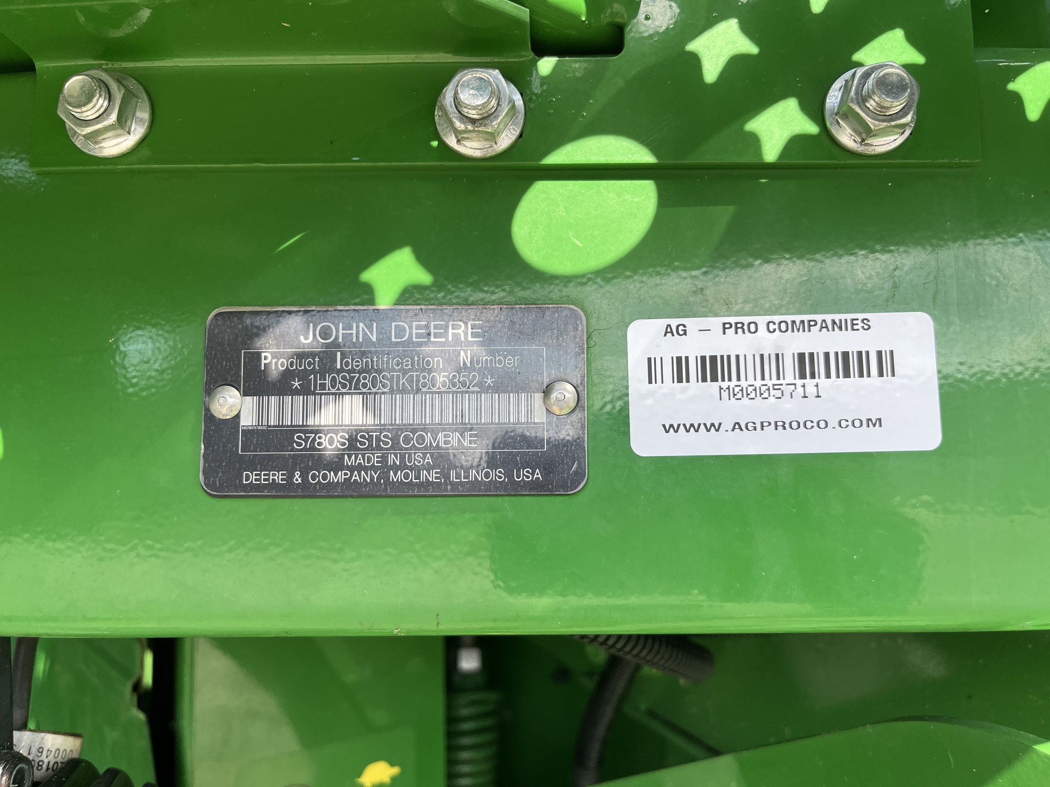 2019 John Deere S780 Image 16