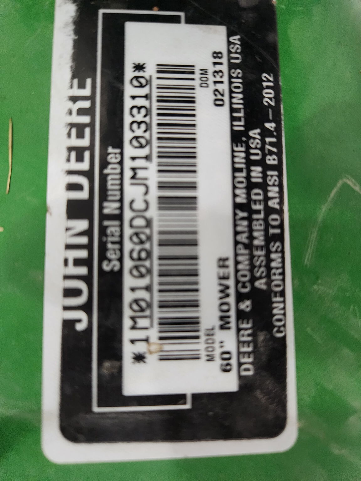 2018 John Deere 60D Image 2