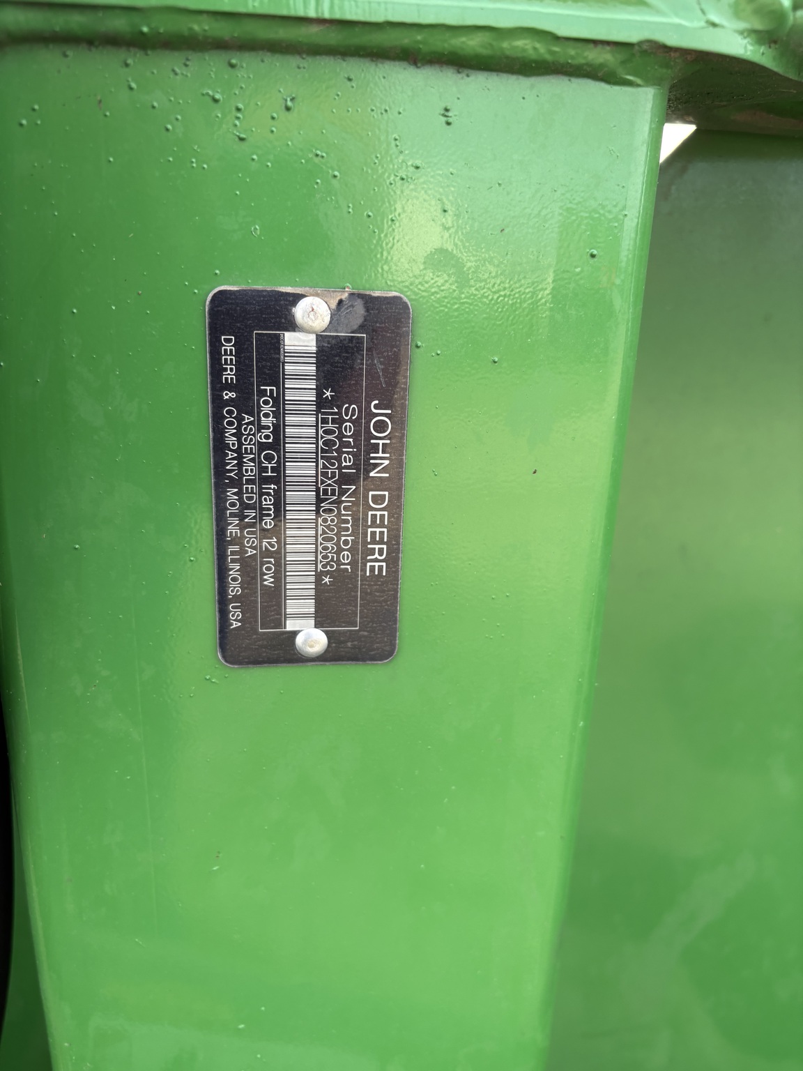  2020 John Deere 712FC at Heritage Tractor in Kewanee, IL