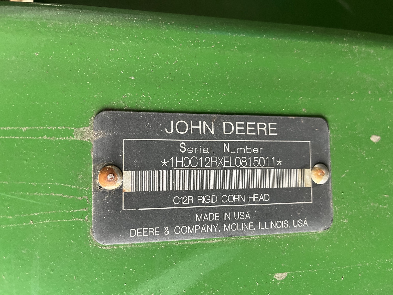  2020 John Deere C12R at Heritage Tractor in Princeton, IL