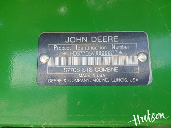 Photo of 2018 John Deere S770
