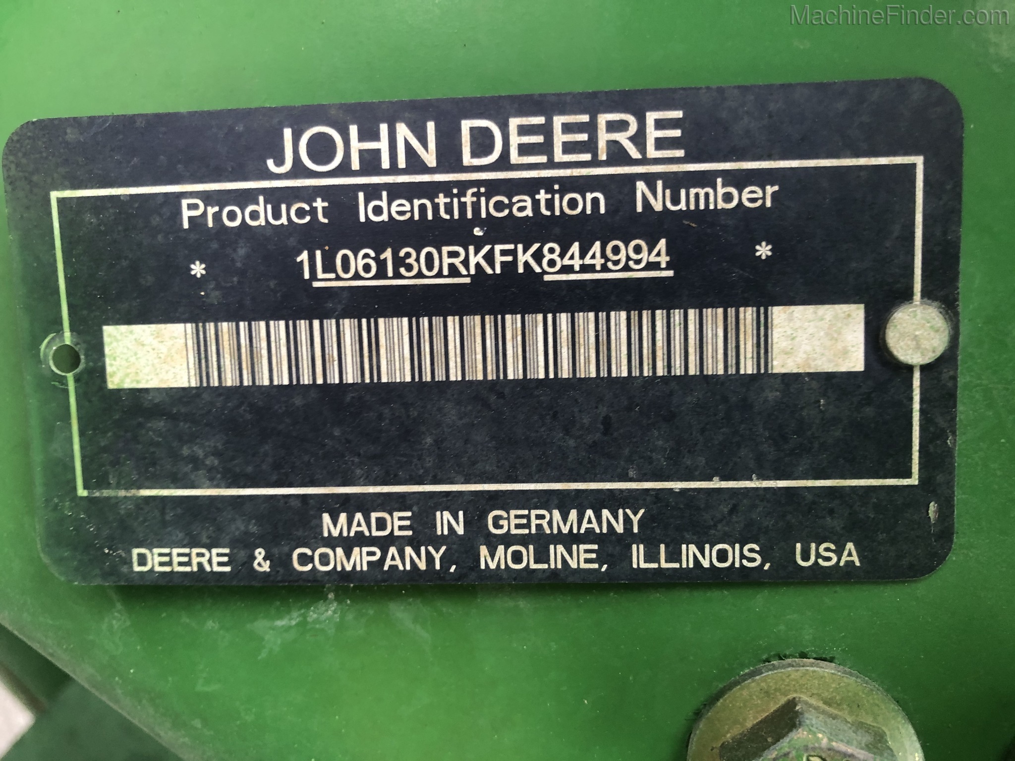2016 John Deere 6130R Image 7