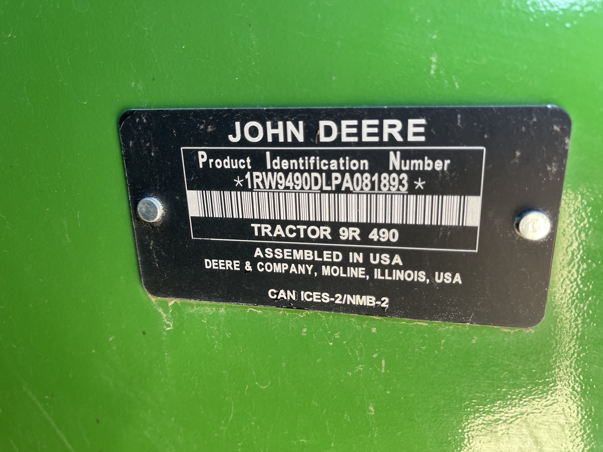  2023 John Deere 9R 490 at Heritage Tractor in Brimfield, IL