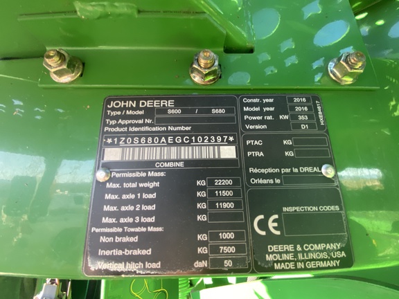 John Deere S680 image 16