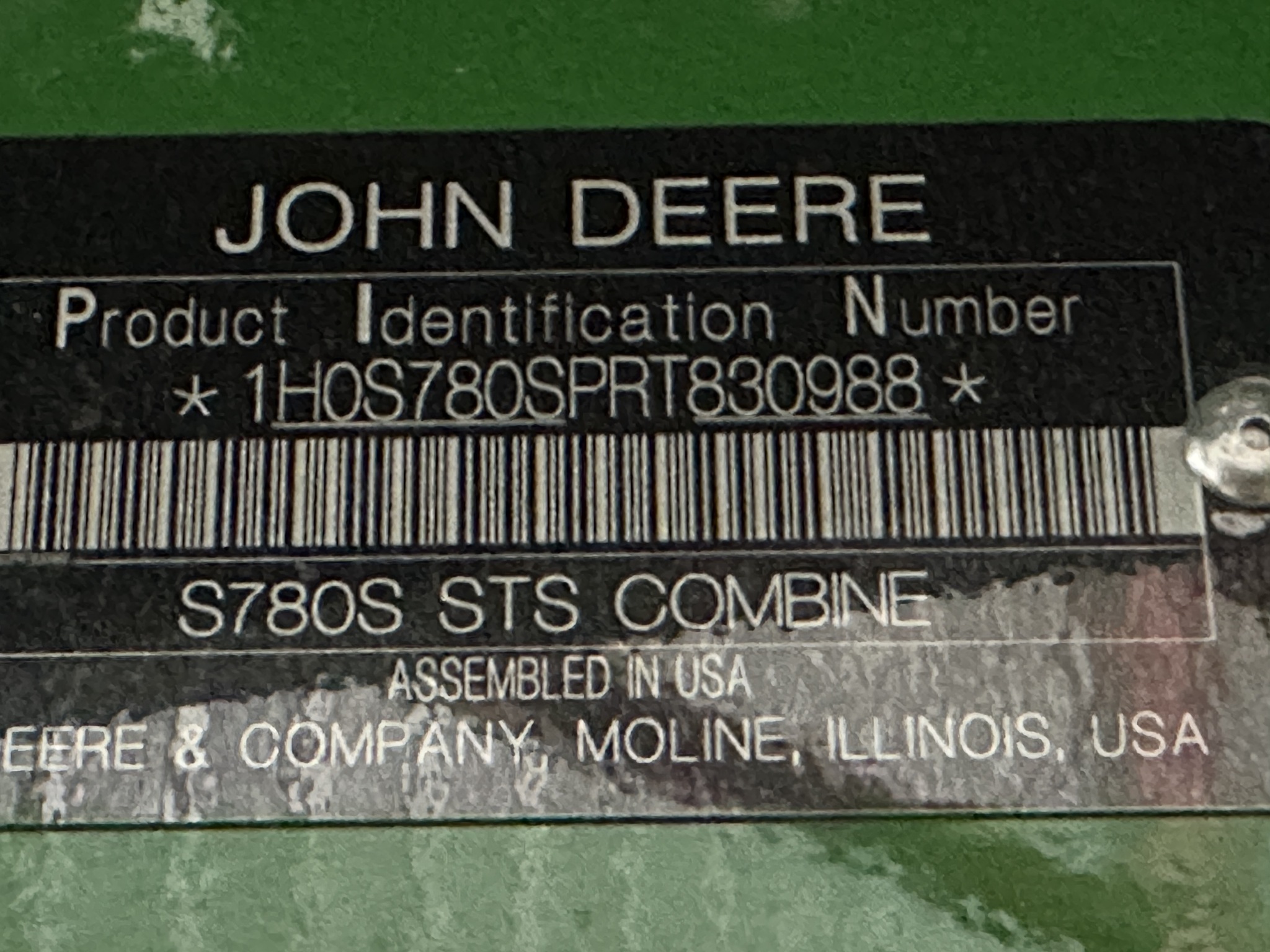 2024 John Deere S780 Image 4