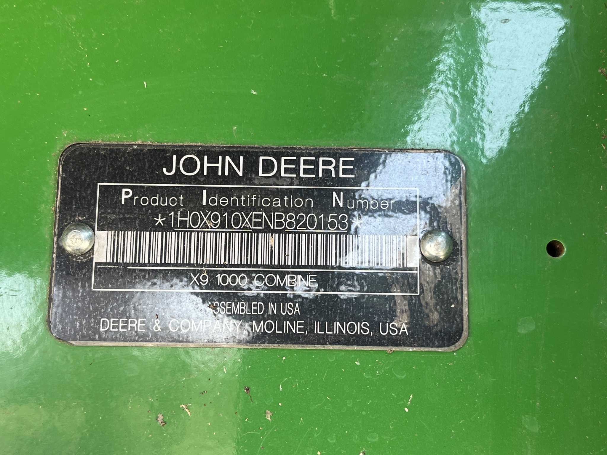  2022 John Deere X9 1000 at Heritage Tractor in Pittsburg, KS
