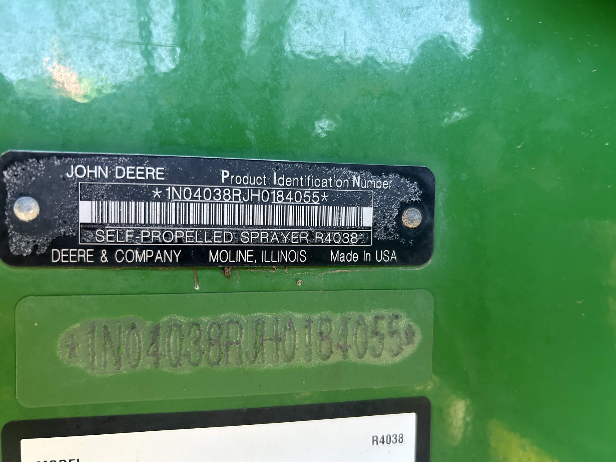  2018 John Deere R4038 at Heritage Tractor in Baldwin City, KS
