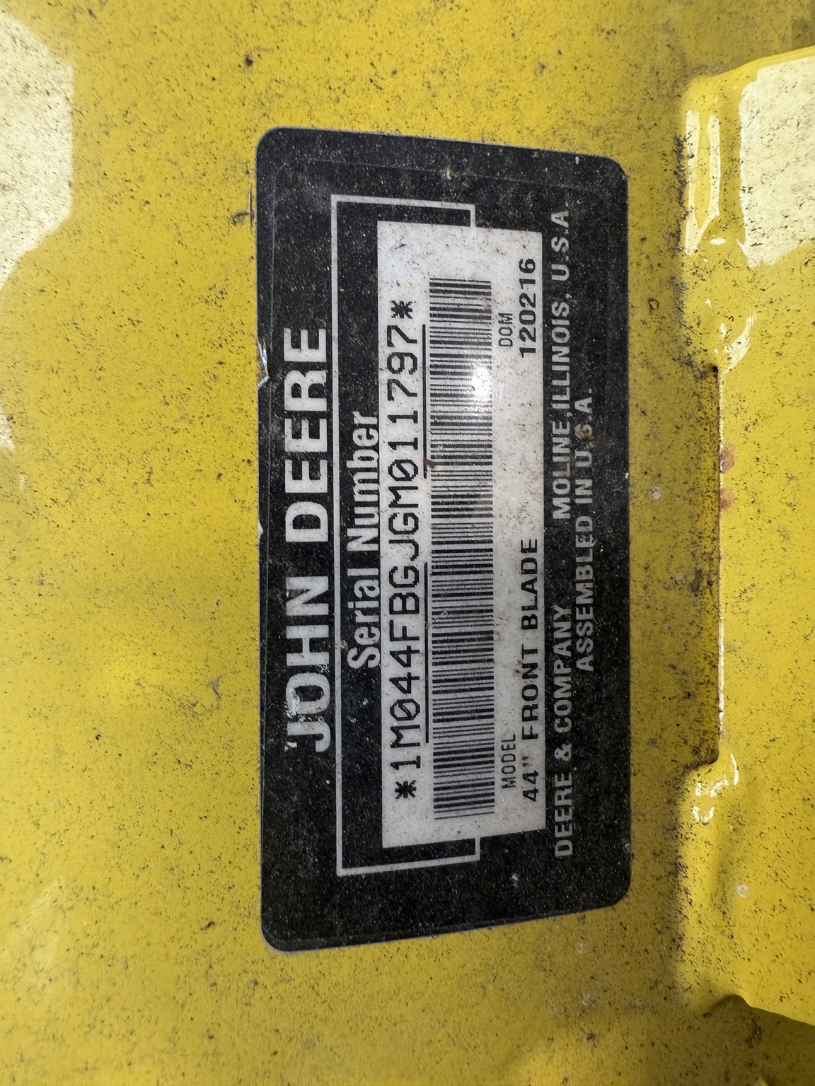 2016 John Deere 44 Image 3