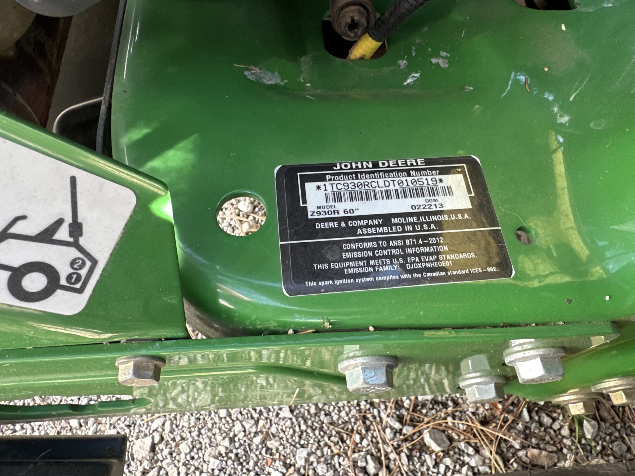 2013 John Deere Z930R Image 13