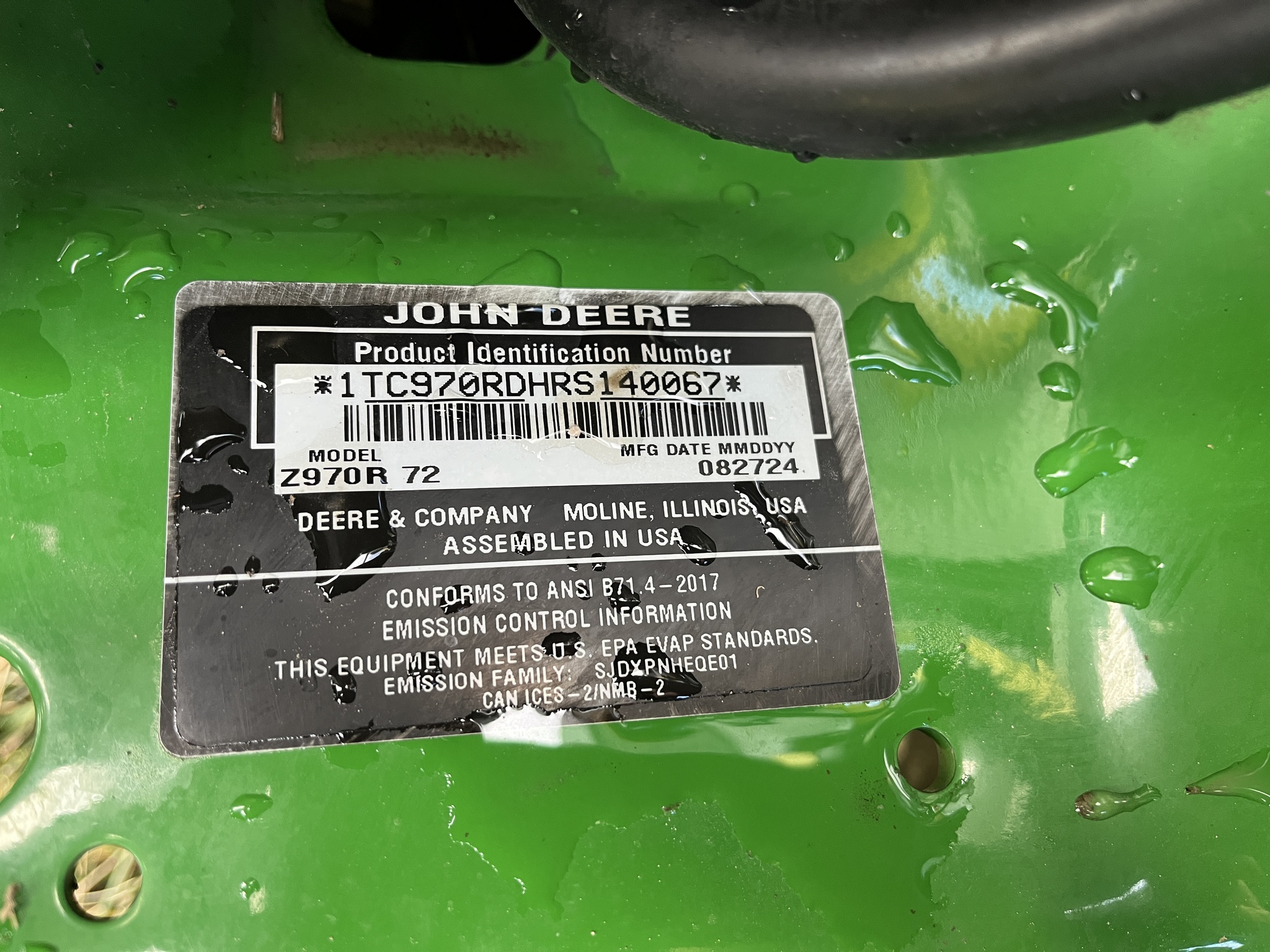 2024 John Deere Z970R at Heritage Tractor in Adrian, MO