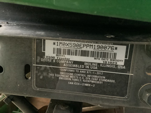 Photo of 2024 John Deere X590