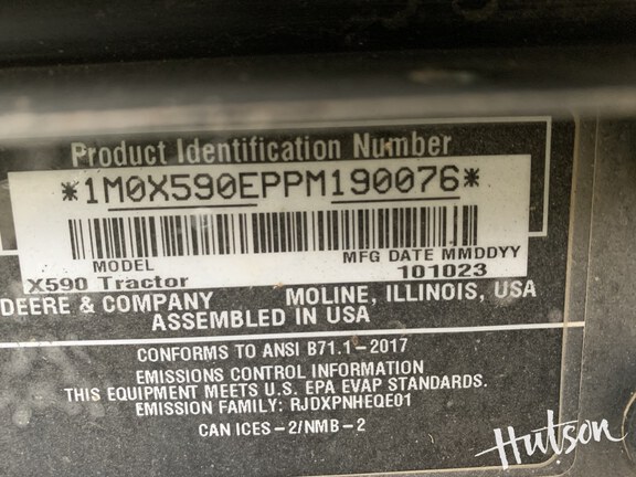 Photo of 2024 John Deere X590