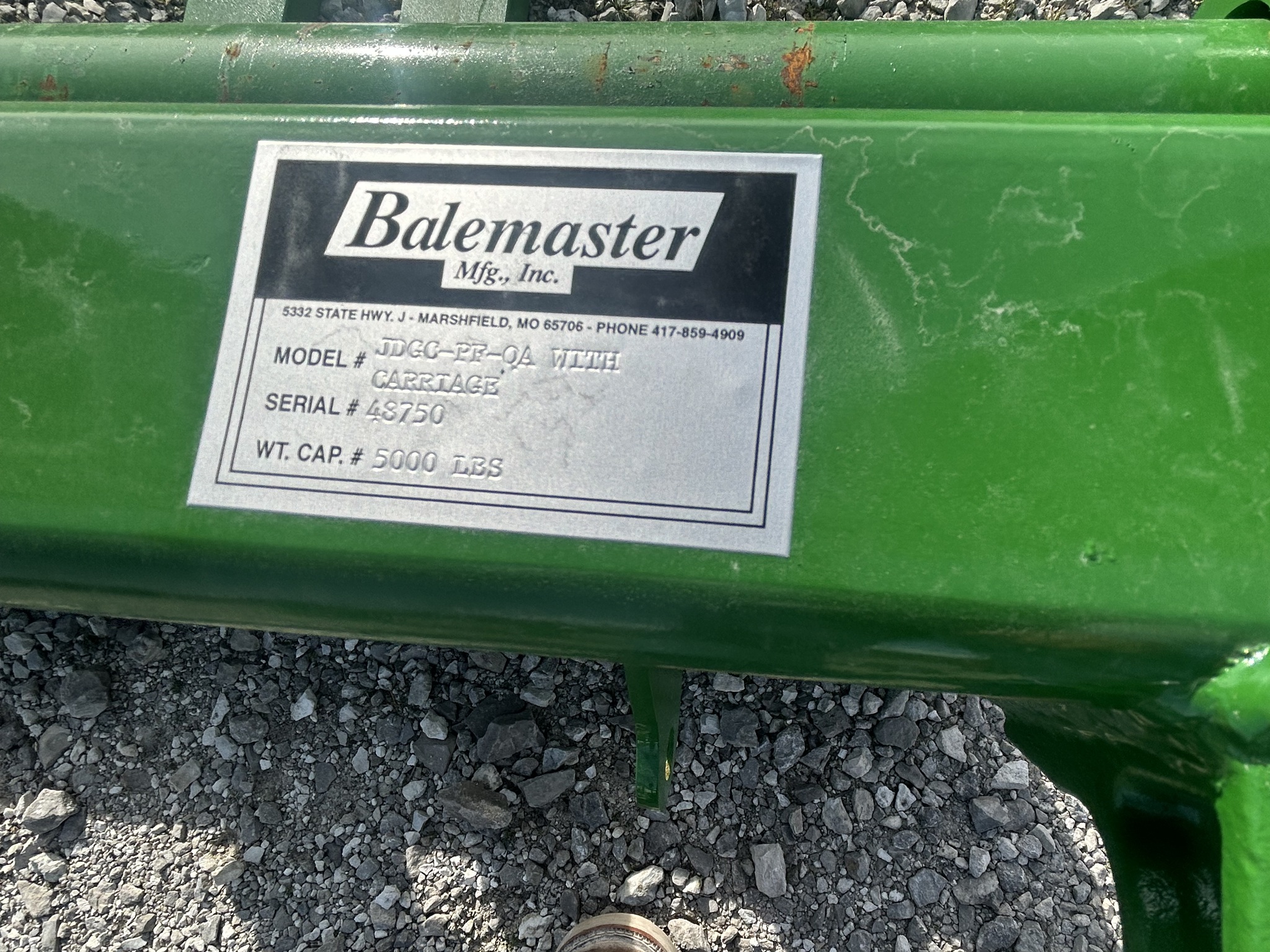  2025 BaleMaster JDGC-PF - QA W CARRIAGE GLOBAL CARRIER at Heritage Tractor in Anderson, MO