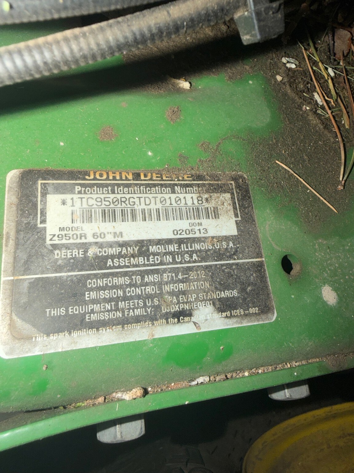 2013 John Deere Z950R Image 5