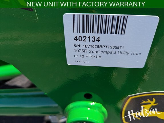 Photo of 2026 John Deere 1025R