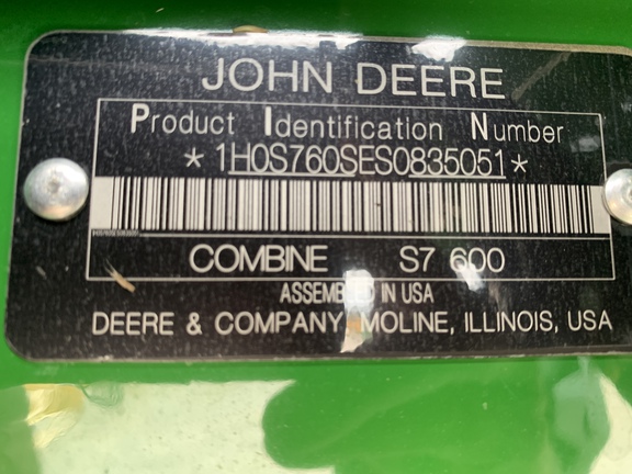 Photo of 2025 John Deere S7 600