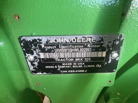 Photo of 2021 John Deere 8RX 370