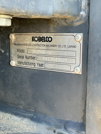 2017 Kobelco 35 SR