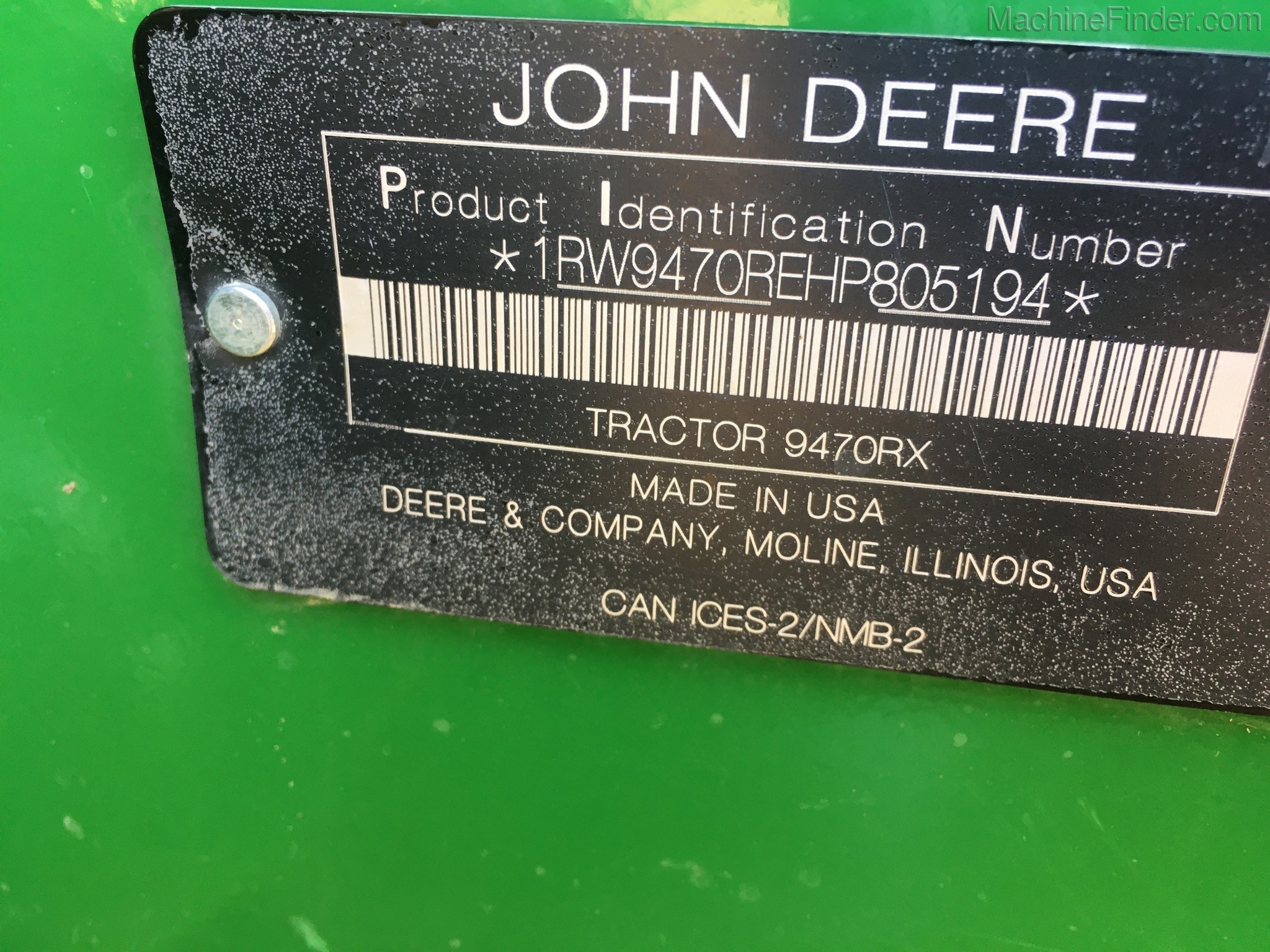 2018 John Deere 9470RX Image 6
