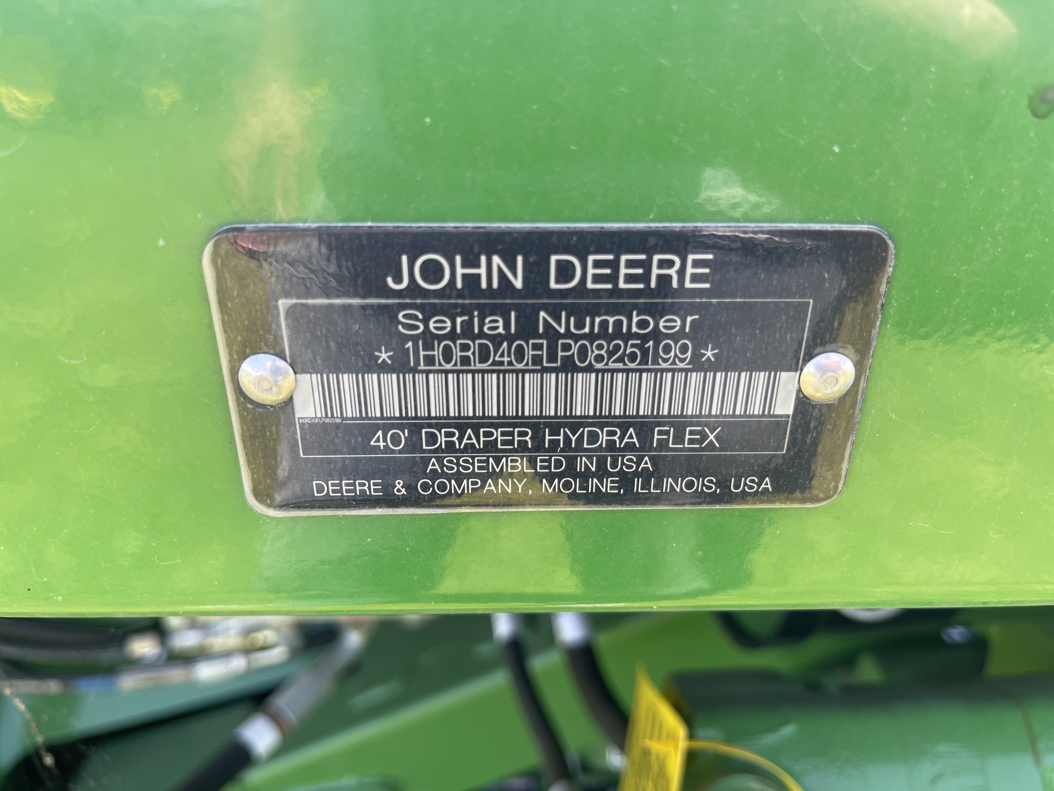  2023 John Deere RD40F at Heritage Tractor in Brimfield, IL