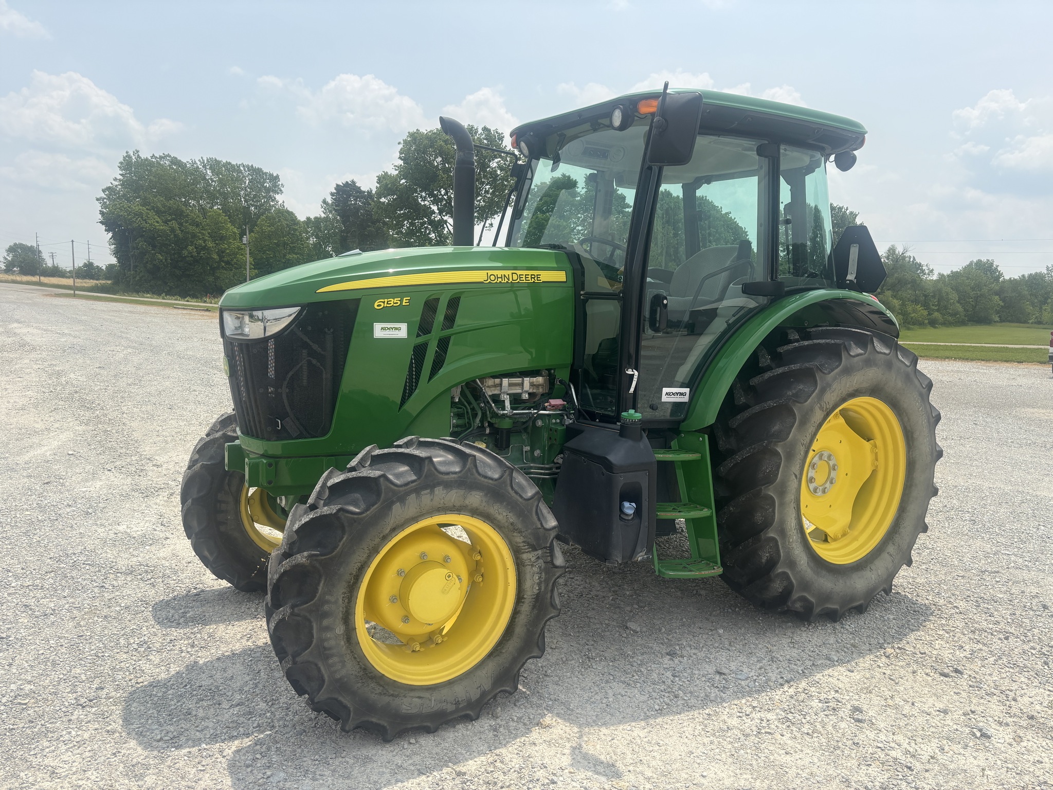 Used 2020 John Deere 6135E Utility Tractors at Koenig Equipment in Urbana, OH - PhotoXL6