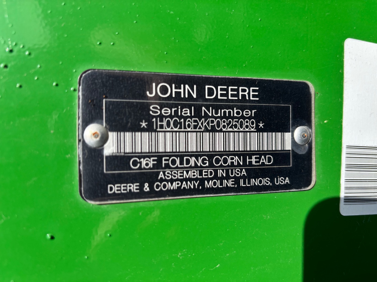  2023 John Deere C16F at Heritage Tractor in Brimfield, IL