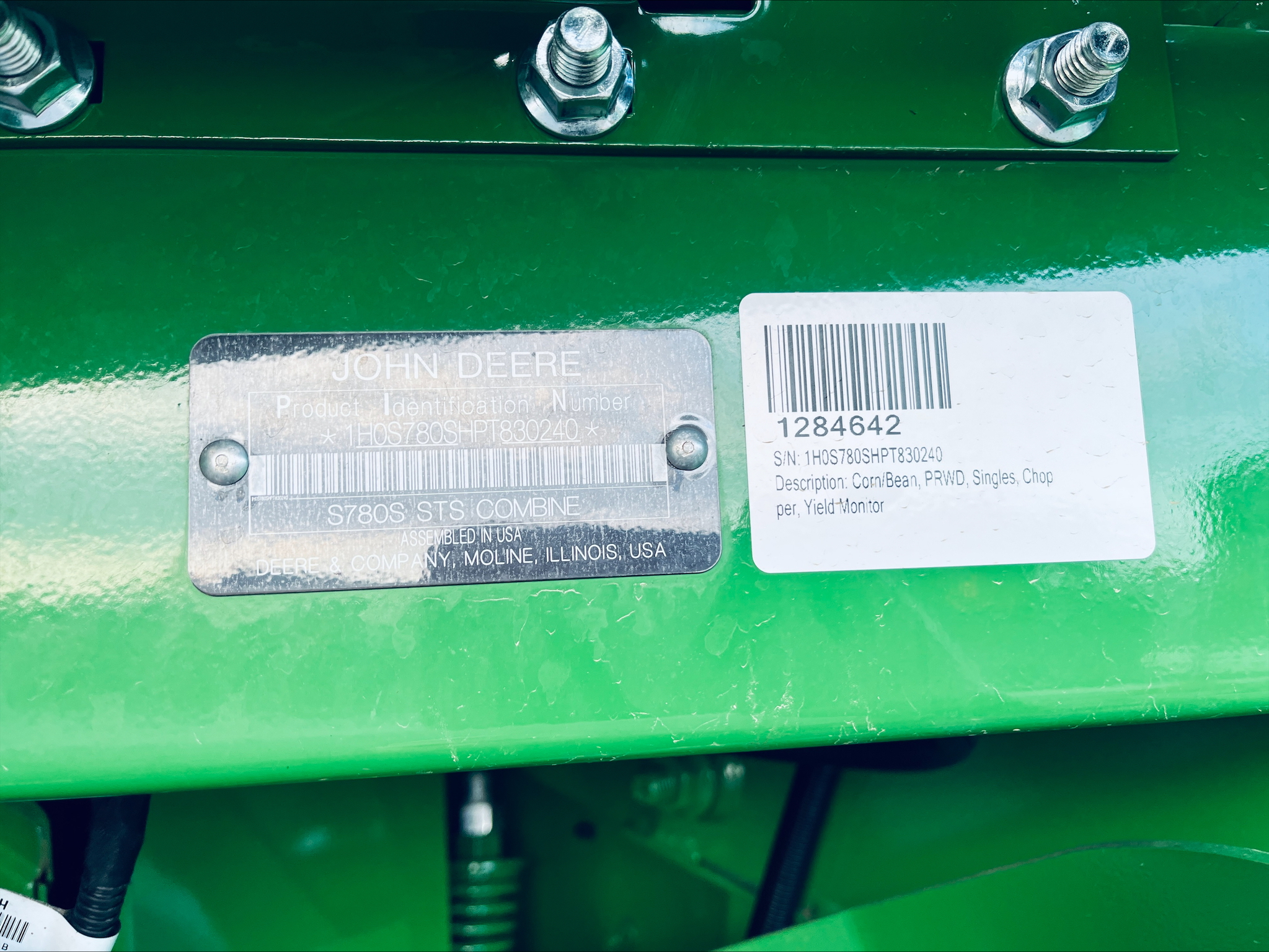 2024 John Deere S780 Image 3