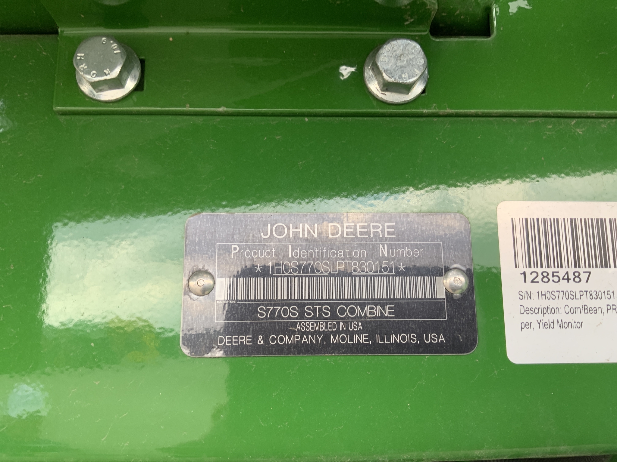 2024 John Deere S770 Image 6