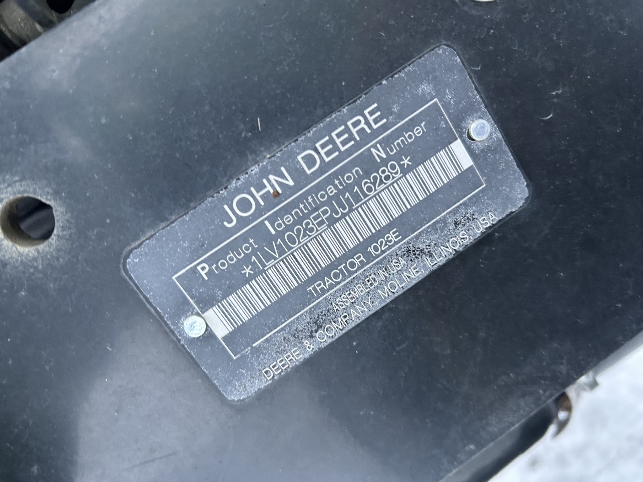 2018 John Deere 1023E Image 18