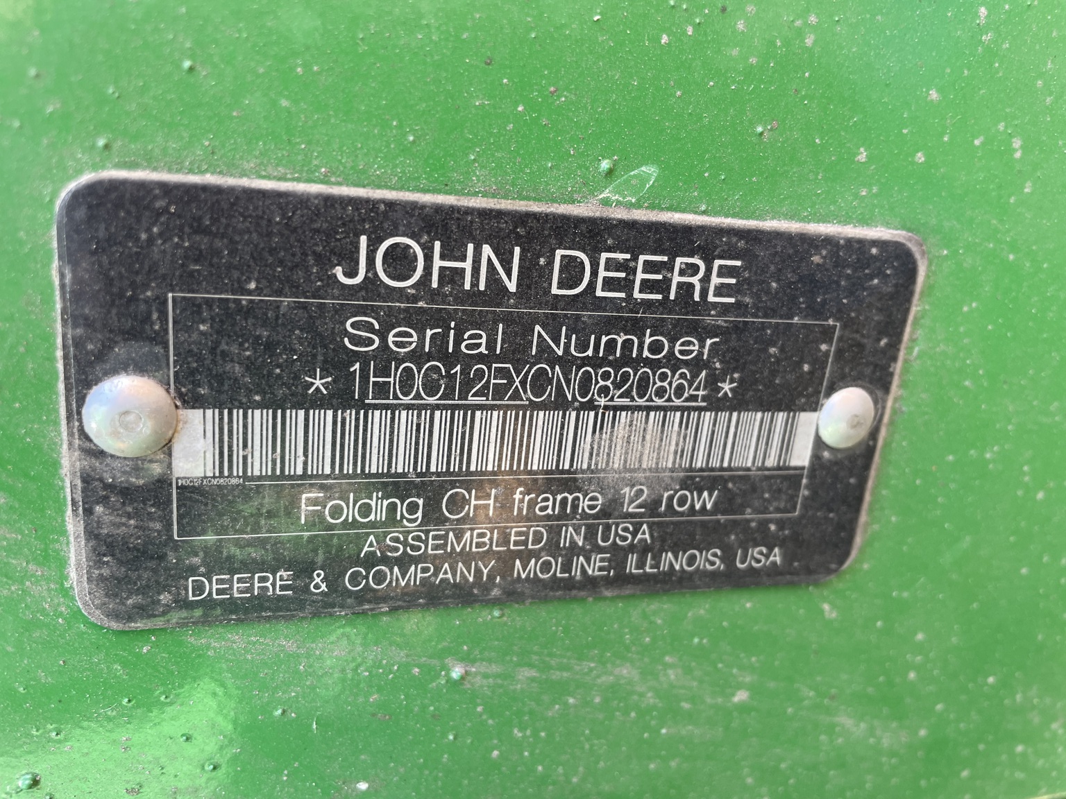  2022 John Deere C12F at Heritage Tractor in Dixon, IL