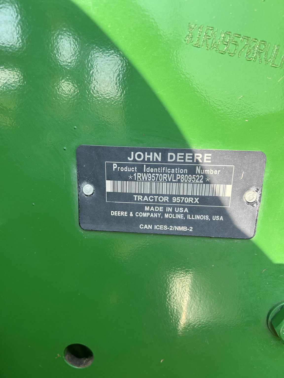  2020 John Deere 9570RX at Heritage Tractor in Aledo, IL