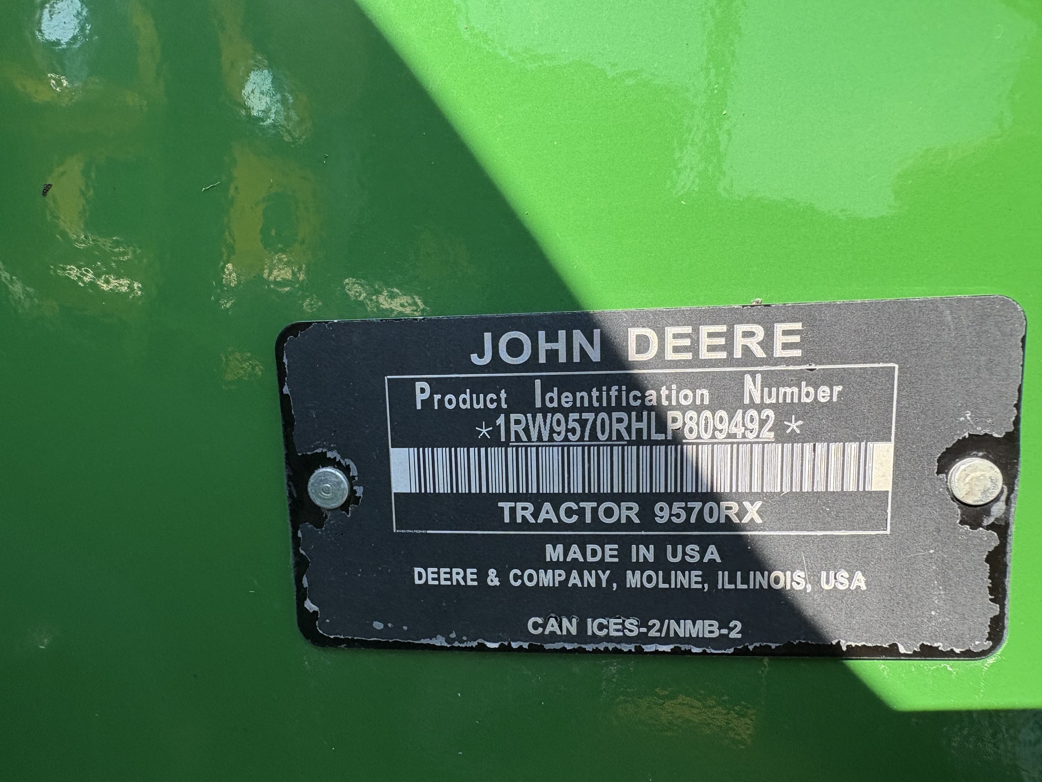  2020 John Deere 9570RX at Heritage Tractor in Carthage, IL