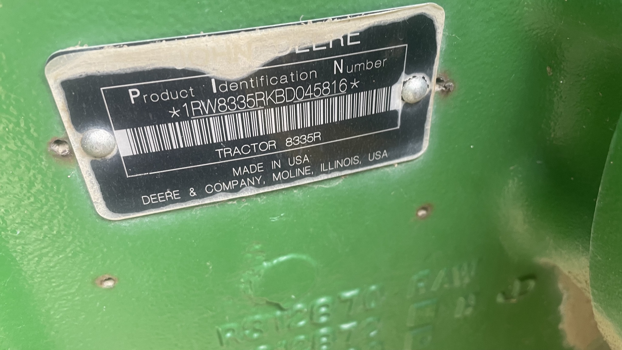 2011 John Deere 8335R Image 9