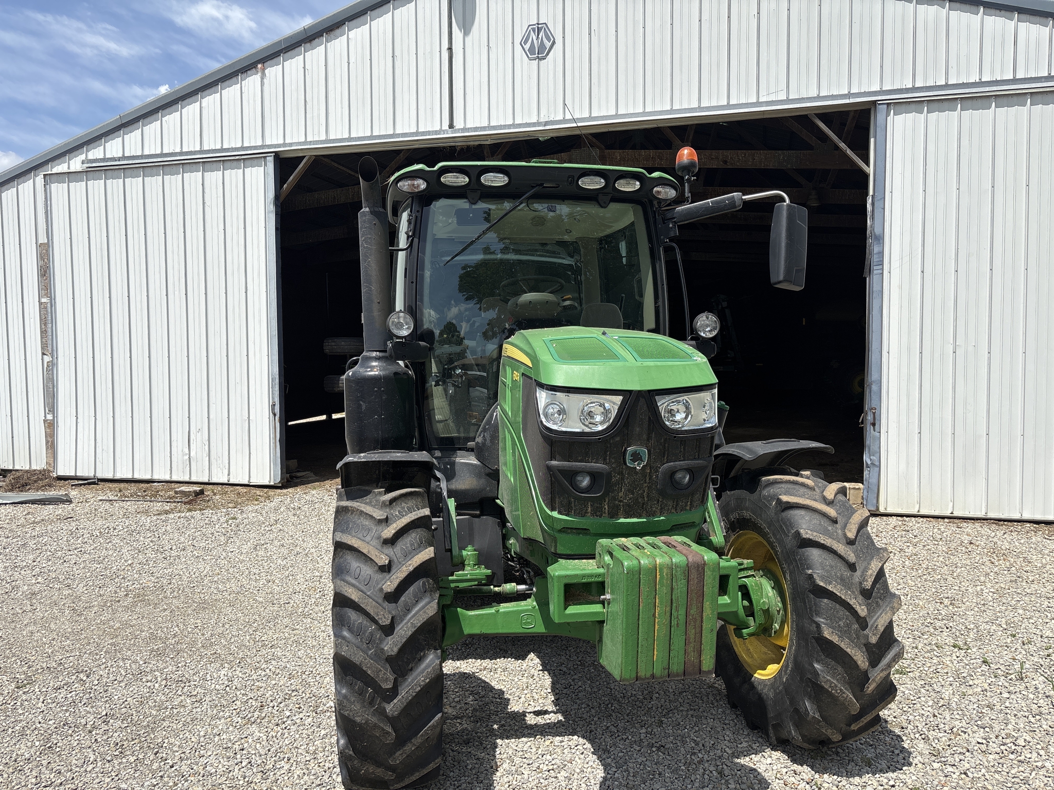 Used 2015 John Deere 6110R Utility Tractors at Koenig Equipment in Anna, OH - PhotoXL2