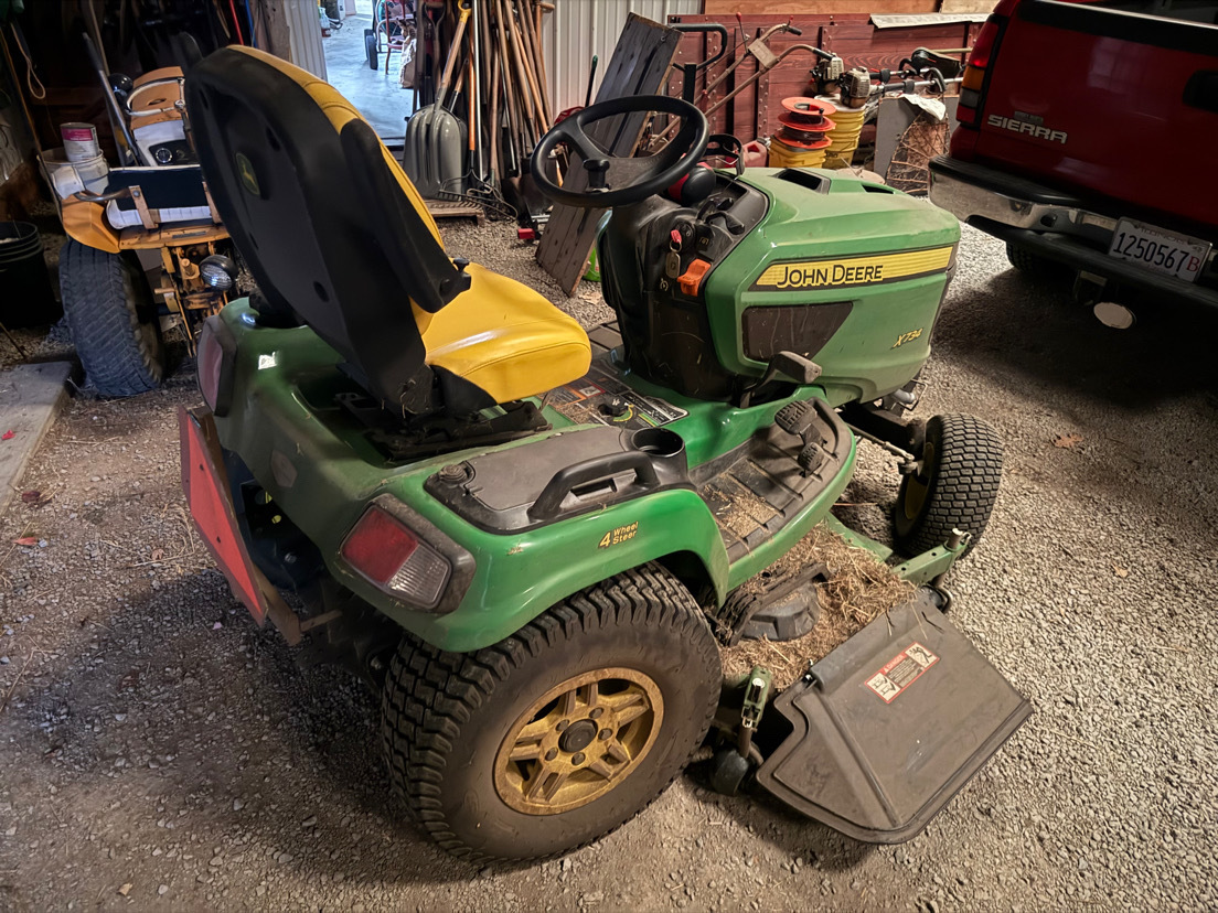  2024 John Deere X734 at Heritage Tractor in Lacon, IL