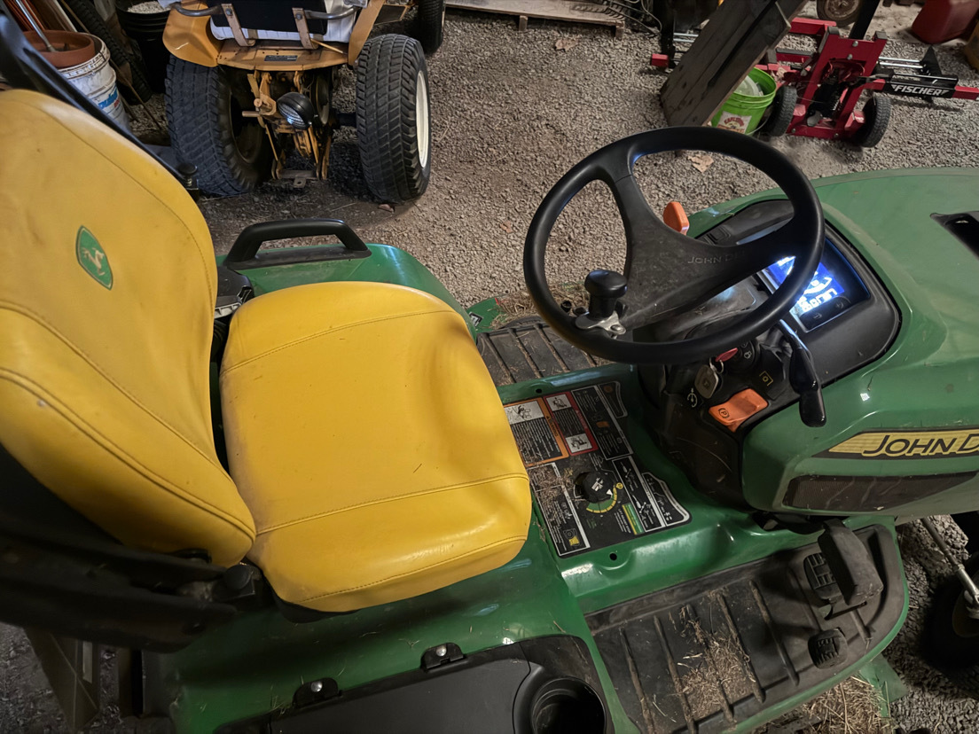  2024 John Deere X734 at Heritage Tractor in Lacon, IL