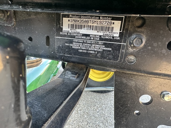 Photo of 2025 John Deere X350