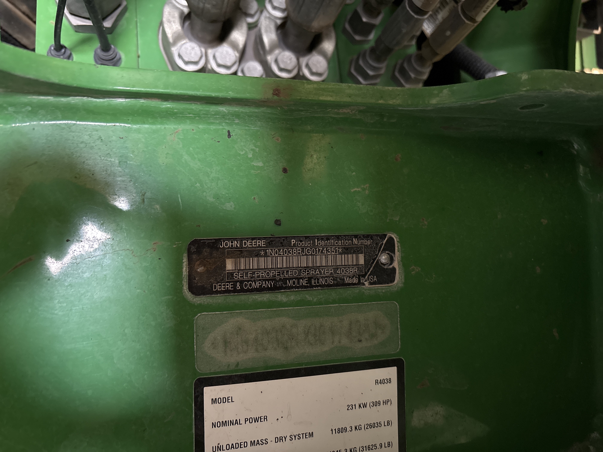 Used 2017 John Deere R4038 Self Propelled Sprayers at Koenig Equipment in Anna, OH - PhotoXL46