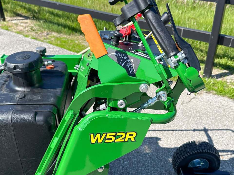 John Deere W52R Commercial Walk Behind Mower with Two Wheel Sulky Image 3