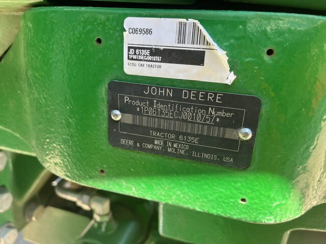  2018 John Deere 6135E at Heritage Tractor in West Plains, MO