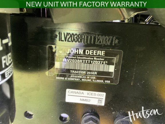 Photo of 2026 John Deere 2038R