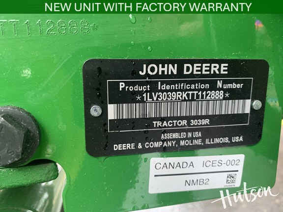 Photo of 2026 John Deere 3039R