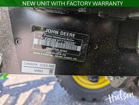 Photo of 2026 John Deere 3038E