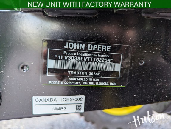 Photo of 2026 John Deere 3038E