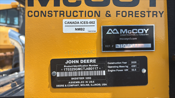 2026 John Deere 325G