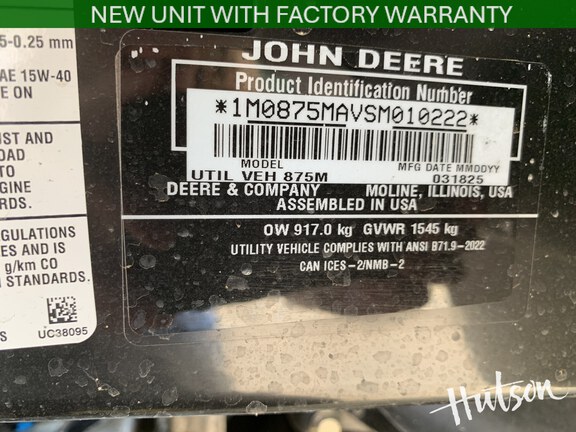 Photo of 2025 John Deere XUV 875M