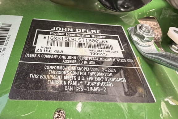 2026 John Deere Z515E