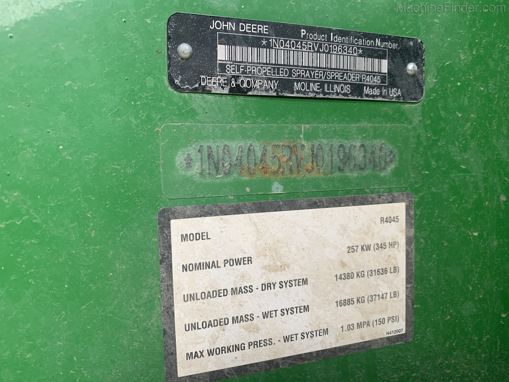 2019 John Deere R4045 Image 9